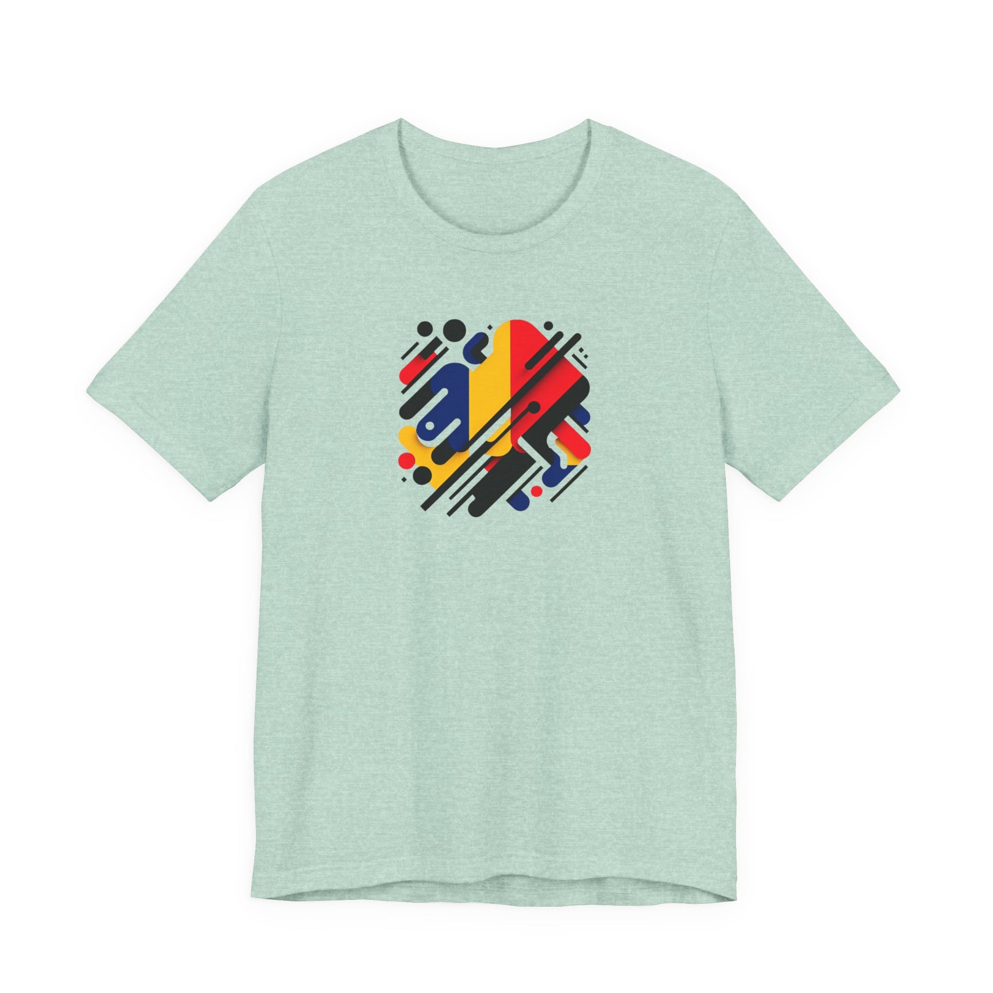 Artistic Heart Unisex Jersey Tee - Vibrant Graphic Tee, Casual Wear, Gift for Art Lovers, Birthday Surprise, Everyday Comfort - TRV