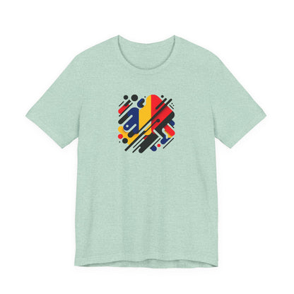 Artistic Heart Unisex Jersey Tee - Vibrant Graphic Tee, Casual Wear, Gift for Art Lovers, Birthday Surprise, Everyday Comfort - TRV