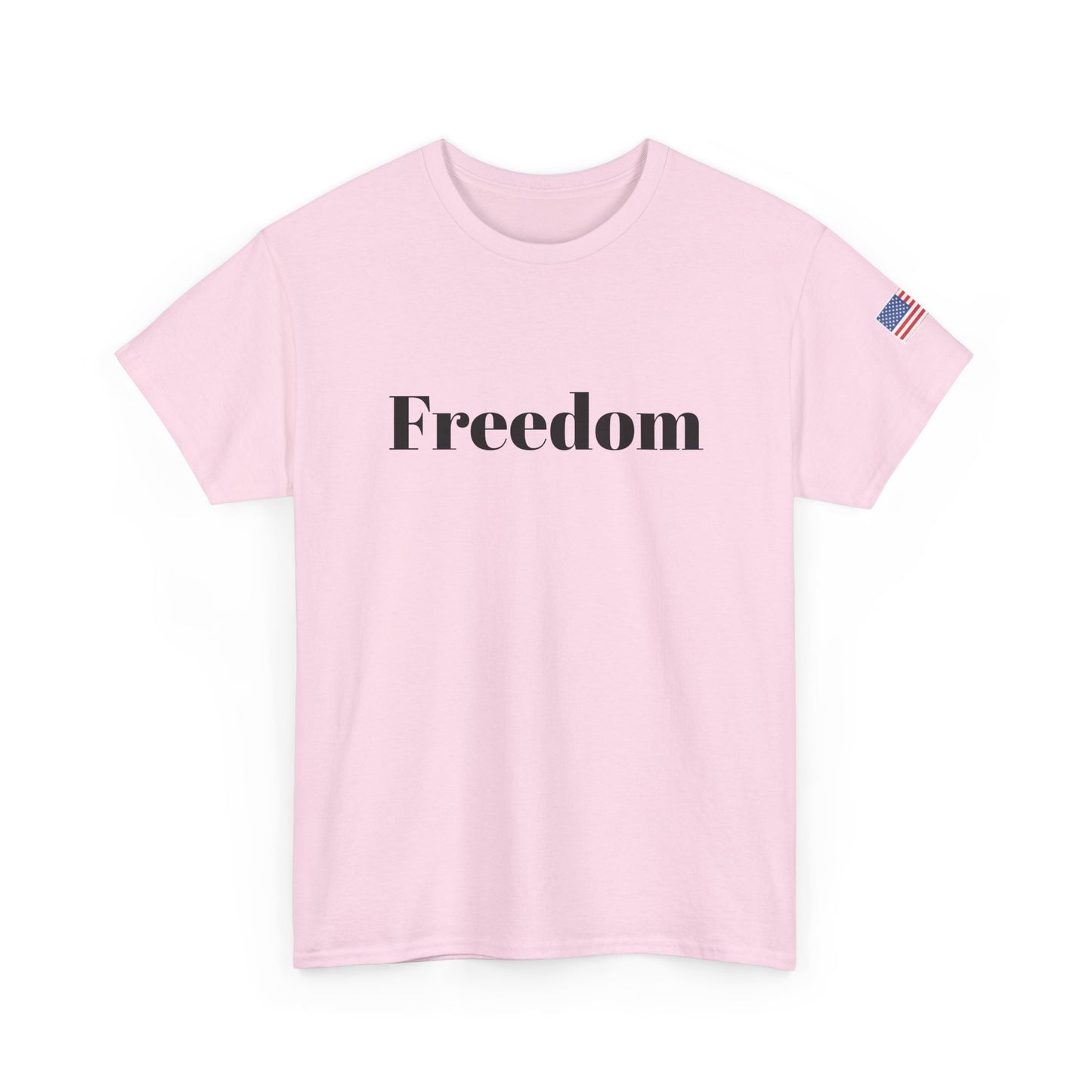 Freedom script tee | T-Shirt, American flag sleeve - TRV
