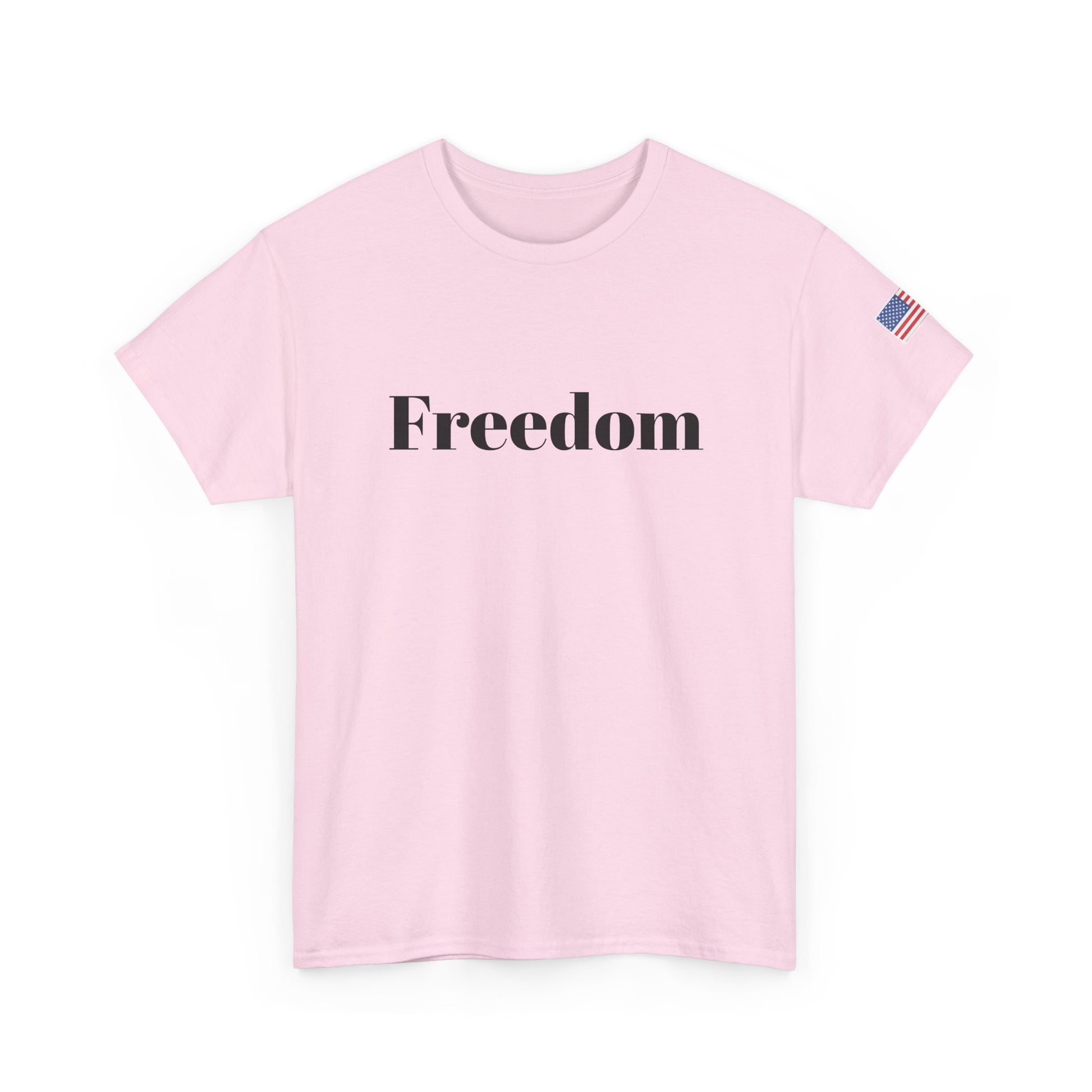 Freedom script tee | T-Shirt, American flag sleeve - TRV