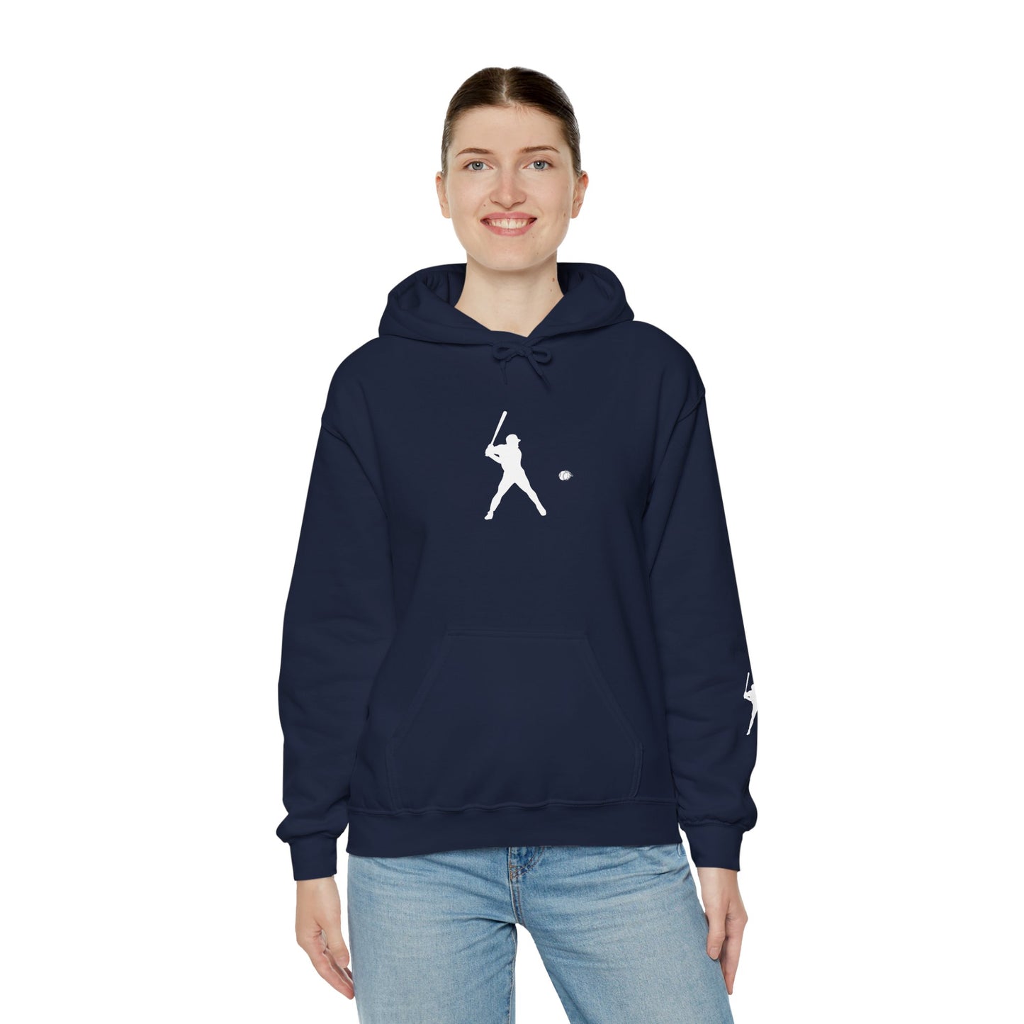 Sporty Unisex Baseball Hooded Sweatshirt, Casual Hoodie for Athletes, Perfect for Gifts, Comfy Streetwear, Ideal for Sports Events, Personal Use - TRV