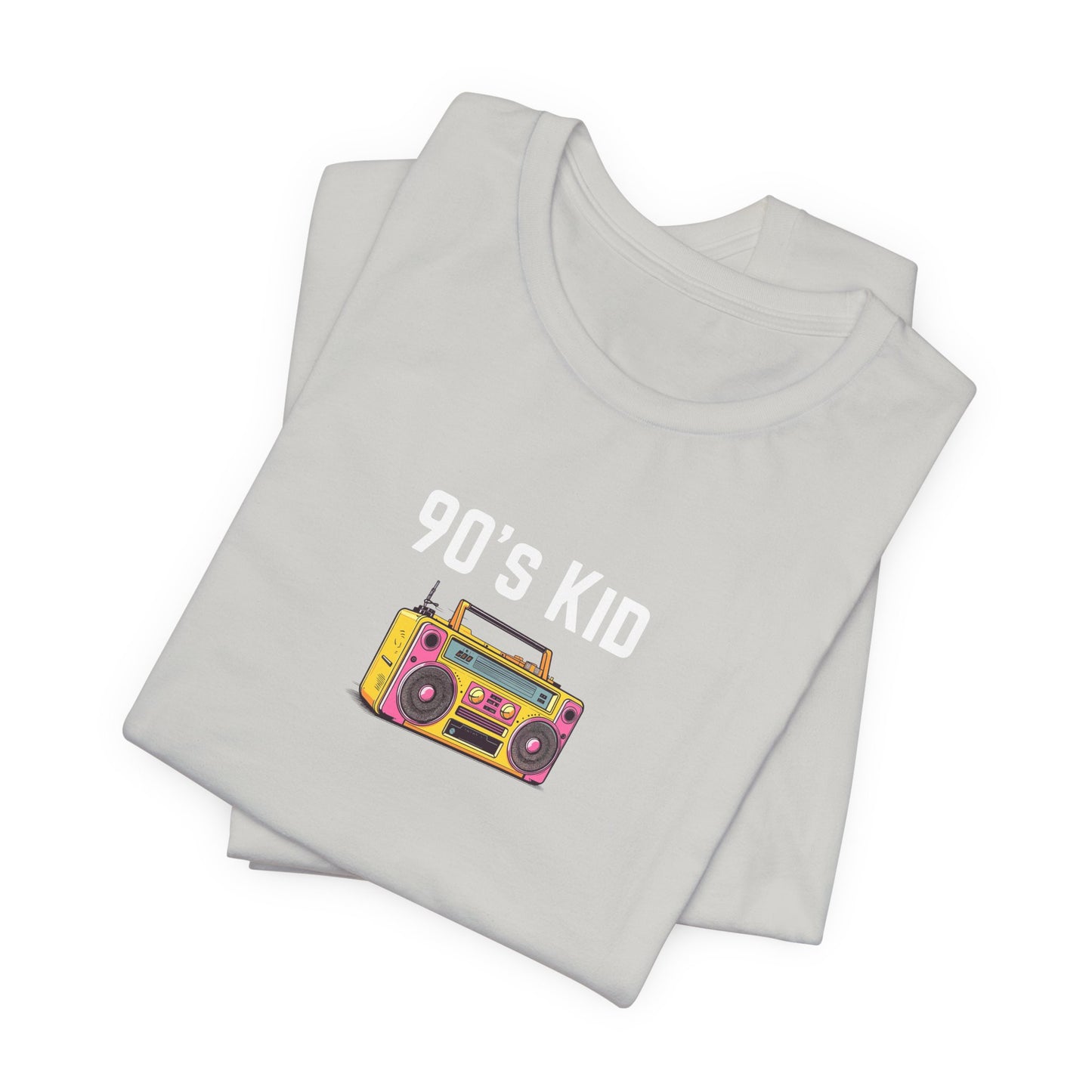 Retro Boombox Tee — 90s Kid Graphic T-Shirt