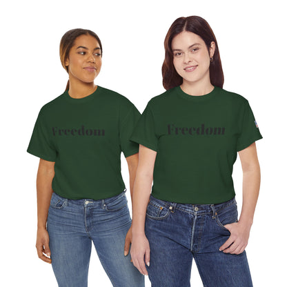 Freedom script tee | T-Shirt, American flag sleeve - TRV