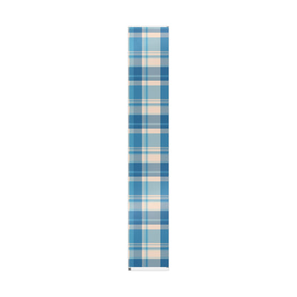 Blue Plaid Wrapping Paper Roll – Classic Plaid Gift Wrap for Birthdays & Holidays