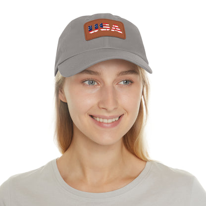 Dad Hat with USA Leather Patch - TRV