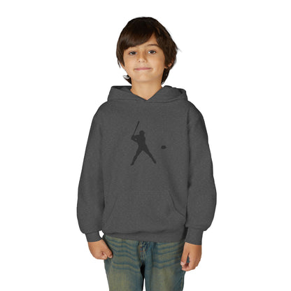 Baseball Themed Youth Hoodie, Sports Sweatshirt, Kids Gift, Youth Apparel, Baseball Fan Gear, Athletic Hoodie