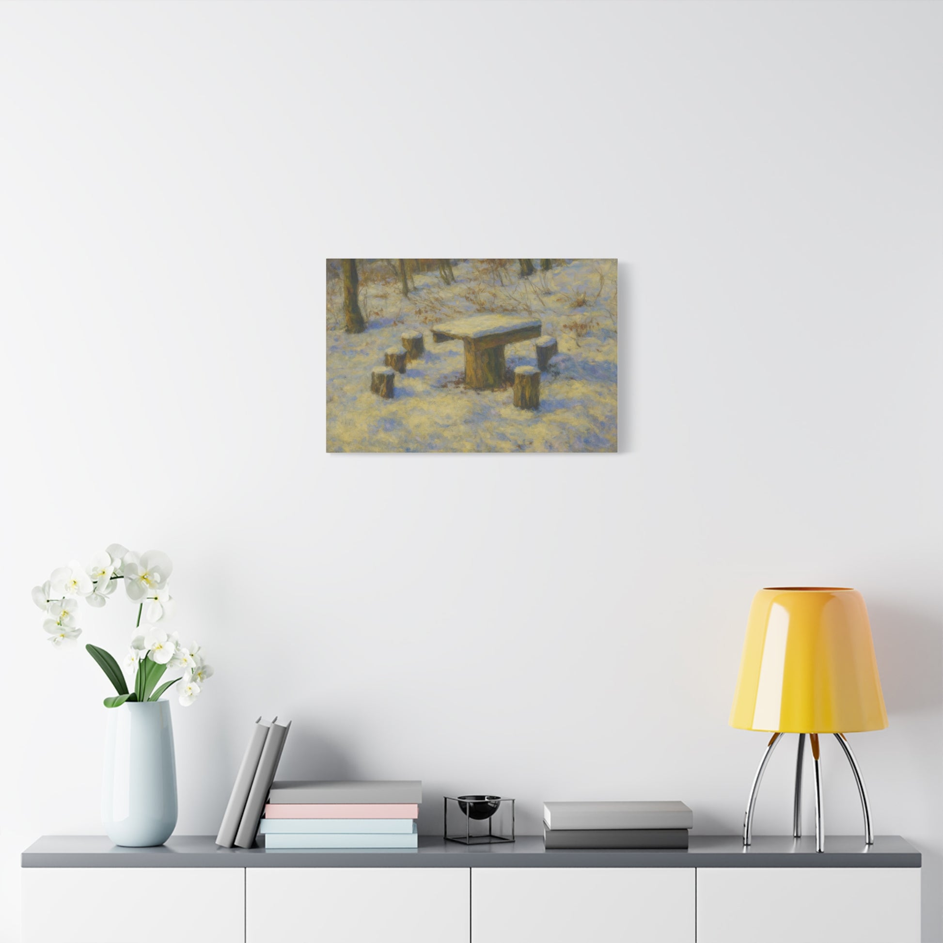 Matte Canvas Wall Art, Rustic Outdoor Scene, Nature Decor, Home Wall Décor, Cozy Cabin Vibe, Perfect for Gift Giving - TRV