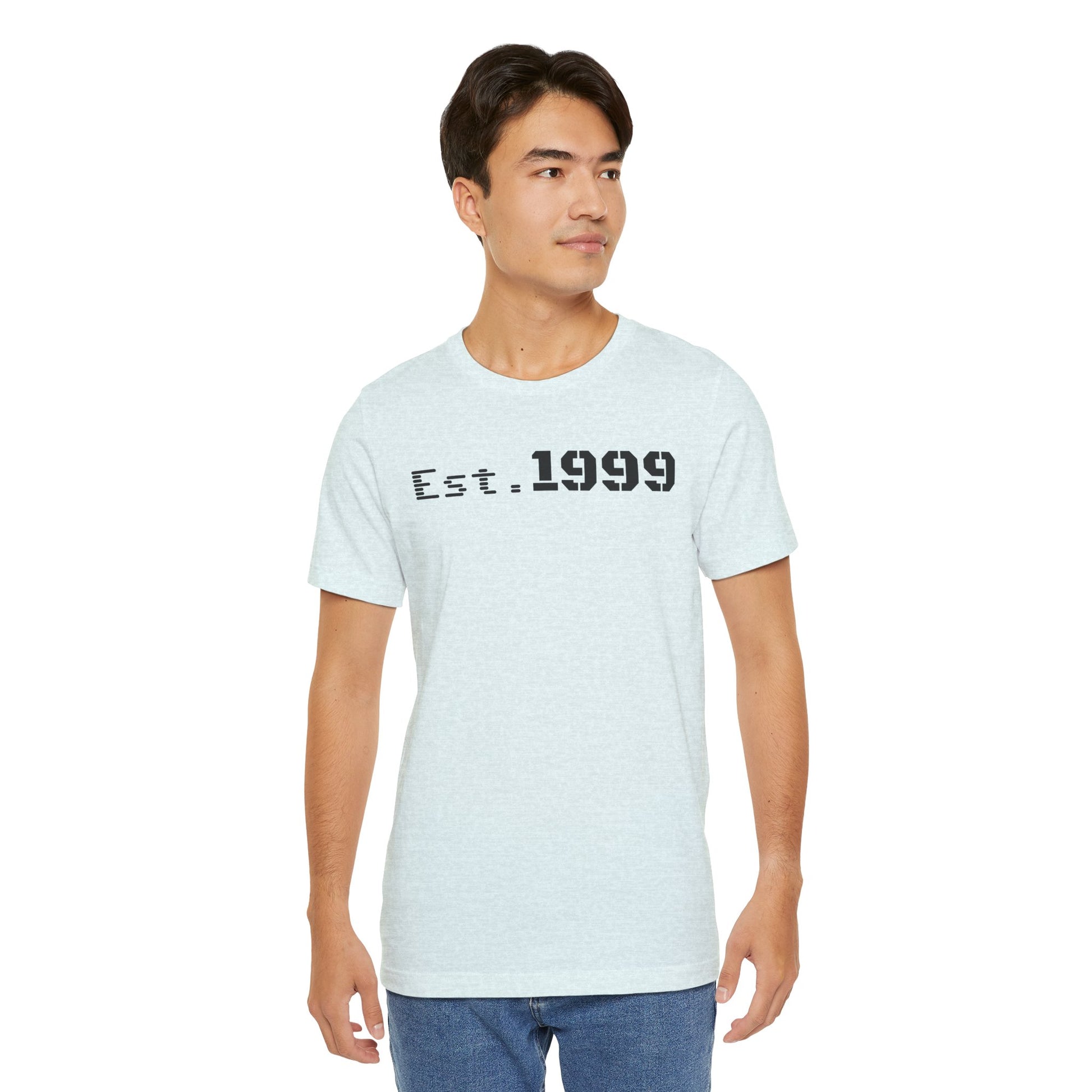 Established 1999 Unisex Tee | Vintage Birth Year Shirt, Casual Birthday Gift, Personalized Family Reunion Apparel, Retro Style [...] - TRV