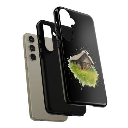 Rustic Farmhouse Phone Case, Cute Cottage Design, Tough Cases for Nature Lovers, Eco-Friendly Gift, Customizable Tech Accessories - TRV