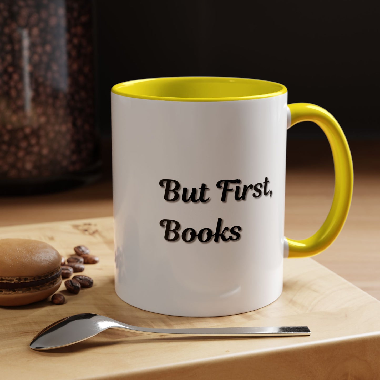 But First, Books Accent Coffee Mug - Perfect Gift for Book Lovers