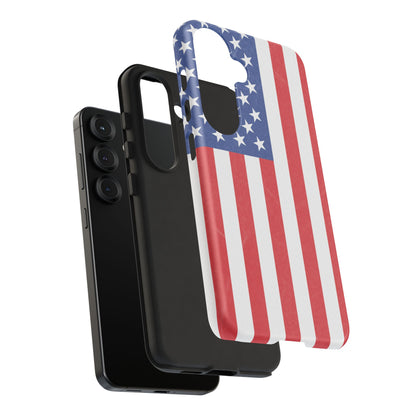 American Flag Phone Case - Patriotic Cell Cover, Tough Cases, USA Pride, Independence Day Gift, Veteran's Day, Phone Protection - TRV