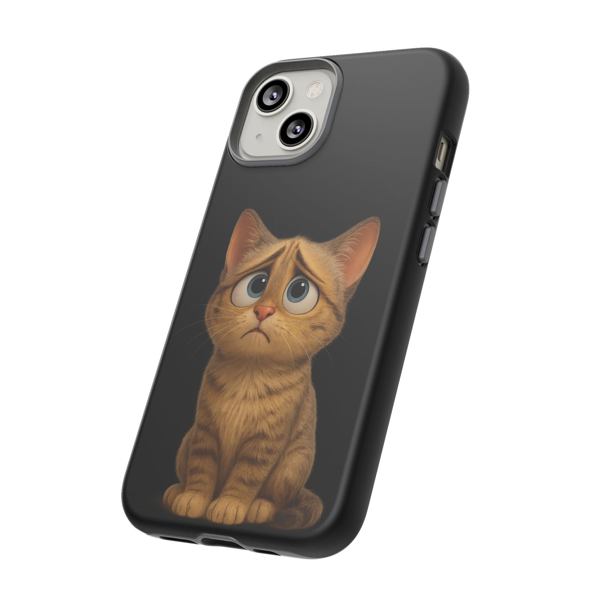 Cute Cat Phone Case, Adorable Kitty Cover, Pet Lover Gift, Unique Animal Design, Customizable Mobile Case - TRV