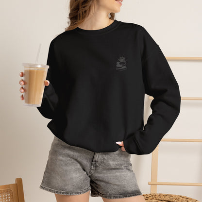 Stack of Books with Mug and Plant Sweatshirt | Cozy Reading Crewneck