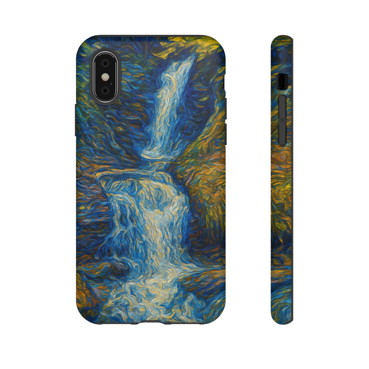 Artistic Phone Case - Waterfall Design, Unique Gift, Phone Accessory, Nature Lover, Original Artwork - TRV