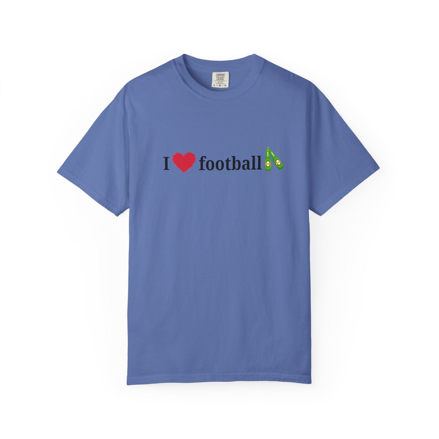 Unisex Football Love Tee - Casual Cotton T-Shirt, Gift for Sports Fans, Comfortable Daily Wear, Perfect for Game Days, Fun Summer Outfits - TRV