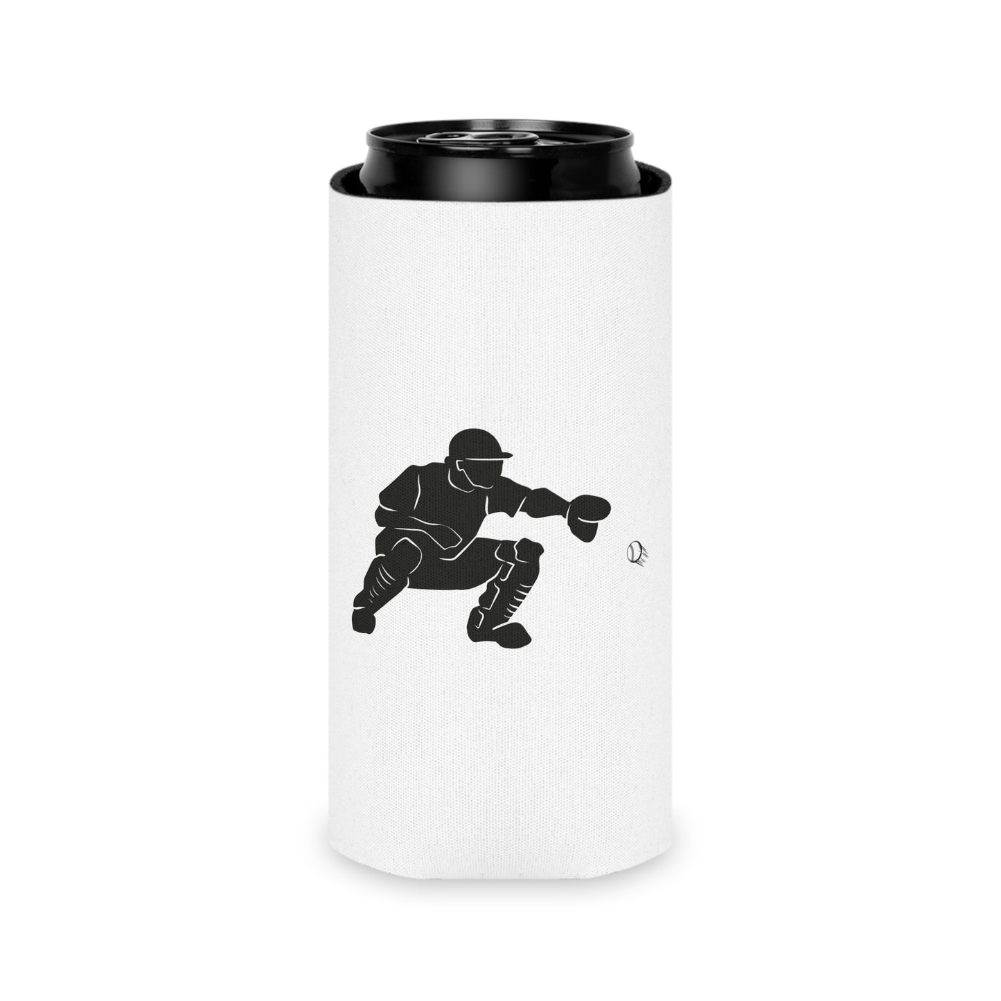 Baseball Catcher Can Cooler - Baseball Love, Game Day Drink Cooler, Sports Fan Gift, Tailgate Essential, Team Spirit Party Favor