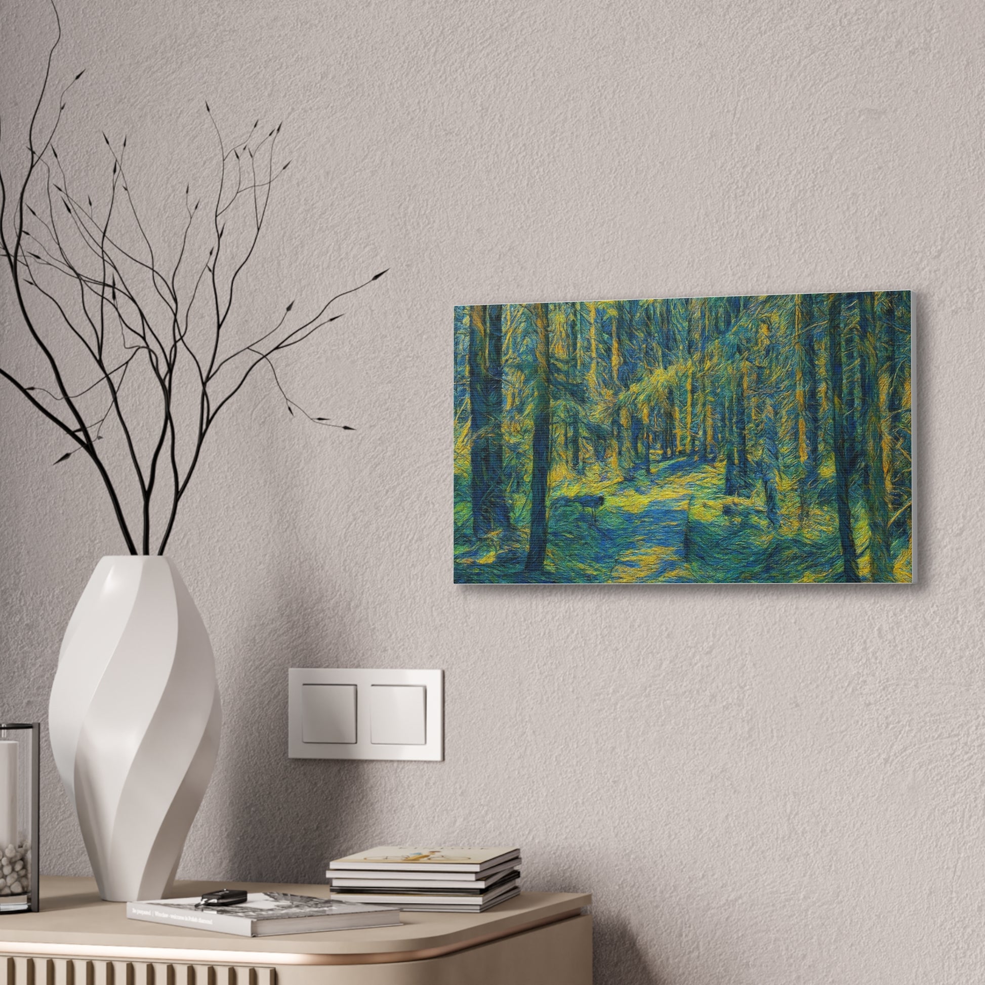 Canvas Art Print, Forest Path Painting, Nature Decor, Wall Art, Gift for Nature Lovers, Home Decor Inspiration - TRV