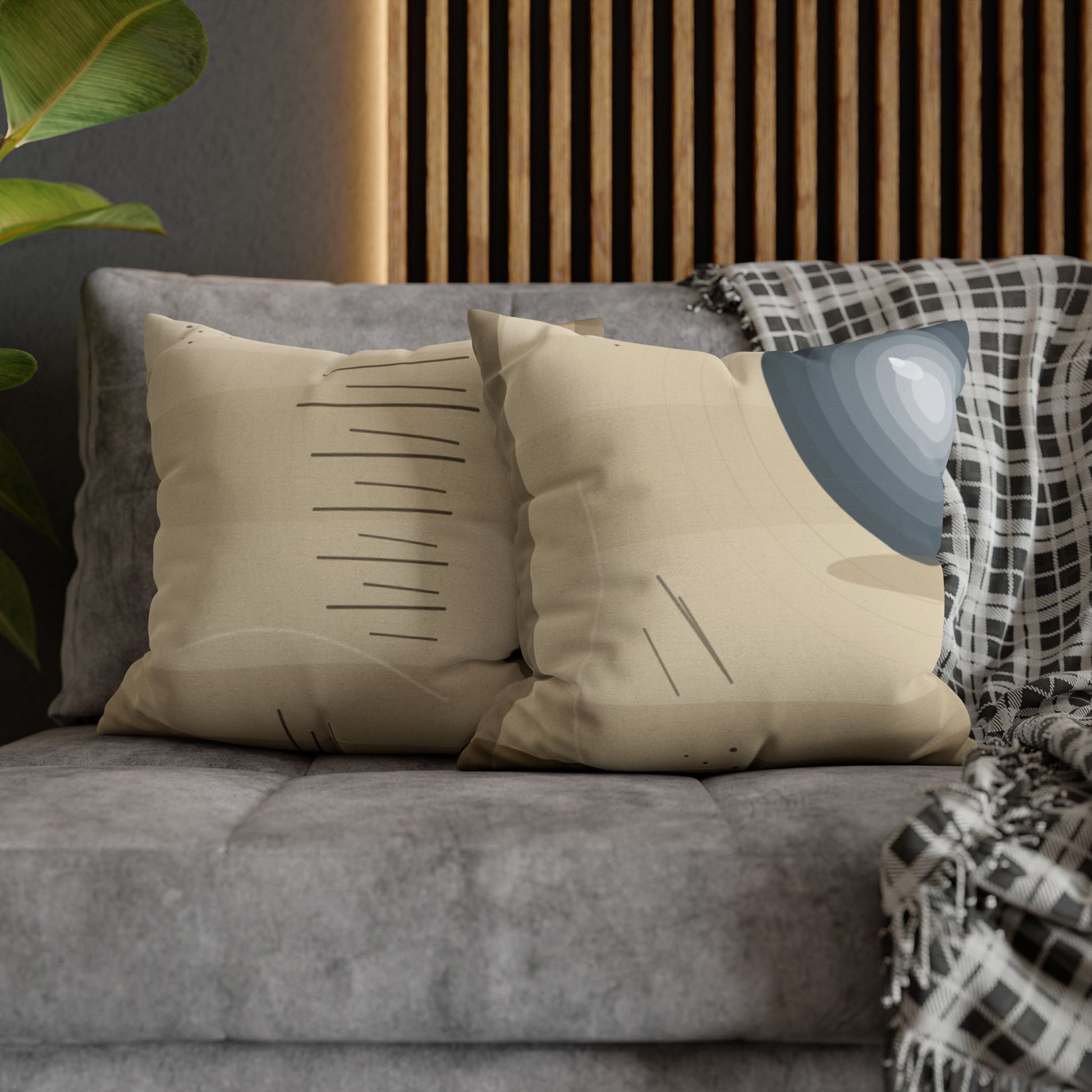 Abstract Nautical Anchor Design Pillowcase | Spun Polyester Square Pillowcase - TRV