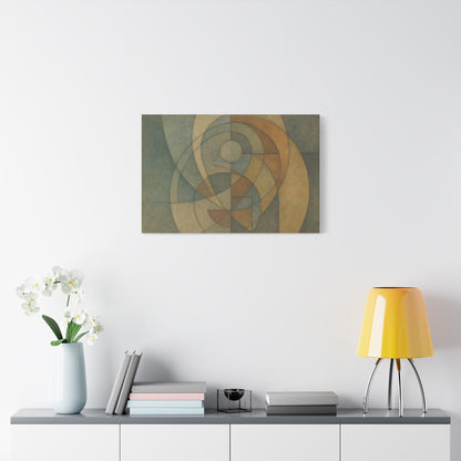 Abstract Geometric Circles Matte Canvas - TRV