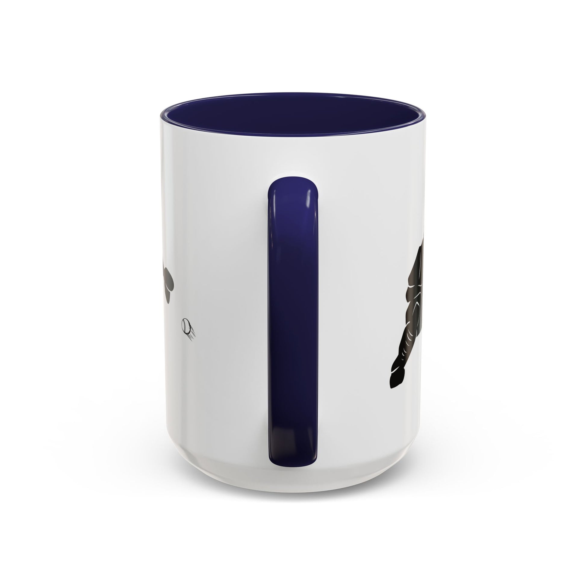 Baseball Catcher Coffee Mug, Sports Gift for Coaches, Black Accent Mug for Fans, Perfect for Birthdays & Celebrations, Unique Cup - TRV