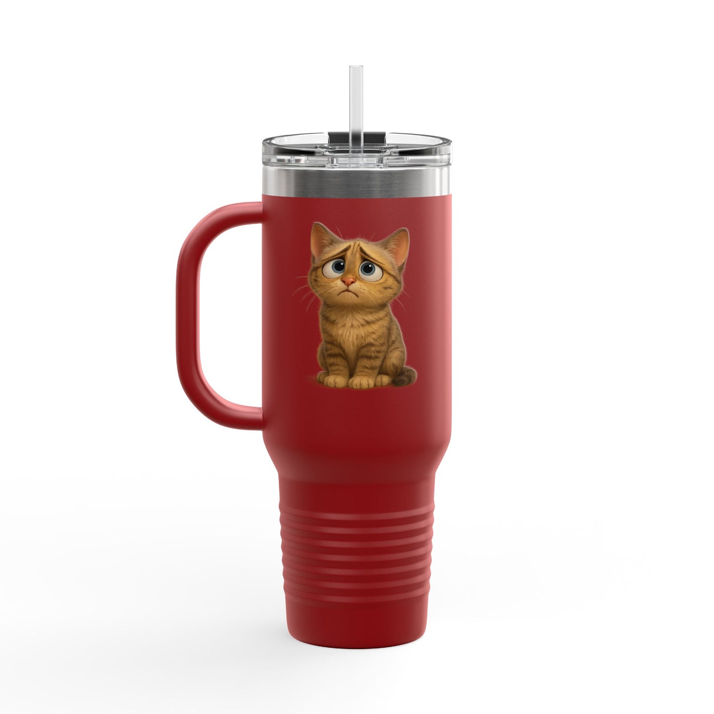 Cute Cat Insulated Travel Mug, 40oz - Perfect for Animal Lovers, Unique Gift for Cat Owners, Coffee on-the-go, Birthday Present, Cute [...]