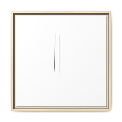 Minimal Line Art | Matte Canvas Framed