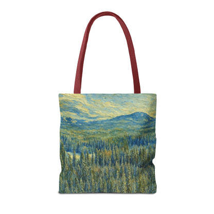 Nature-Inspired Tote Bag, Eco-Friendly Carryall, Bohemian Style Purse, Art Tote, Great Gift for Nature Lovers, Shopping Bag, Travel [...] - TRV