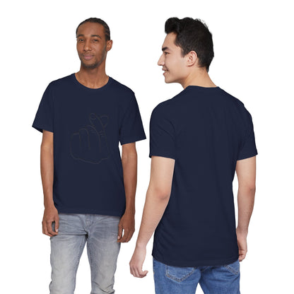 Minimalist Hand Sign Unisex Tee | Casual Everyday Wear | Perfect for Gift Givers