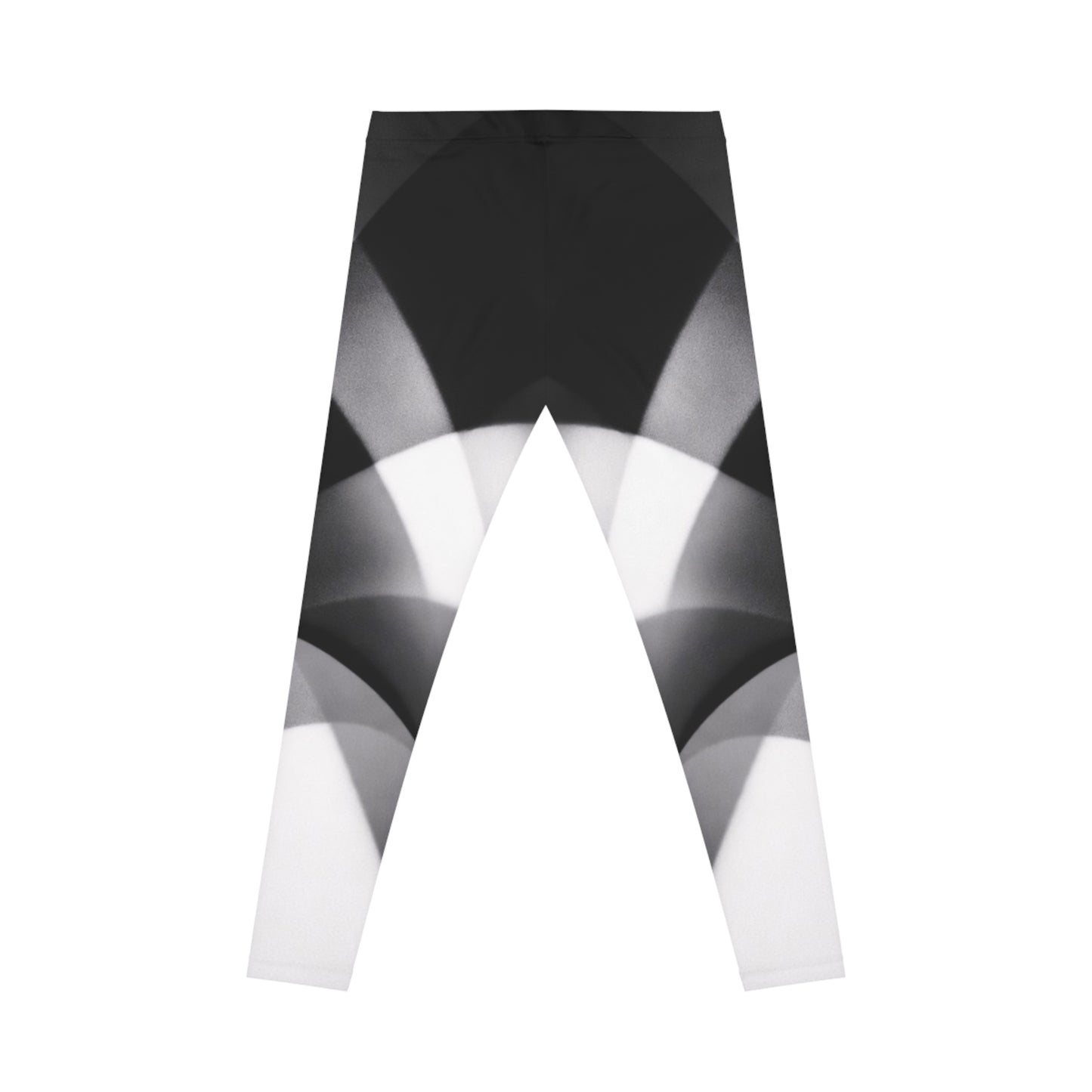 Monochrome Geometric Pattern Leggings | Black White Abstract Symmetry