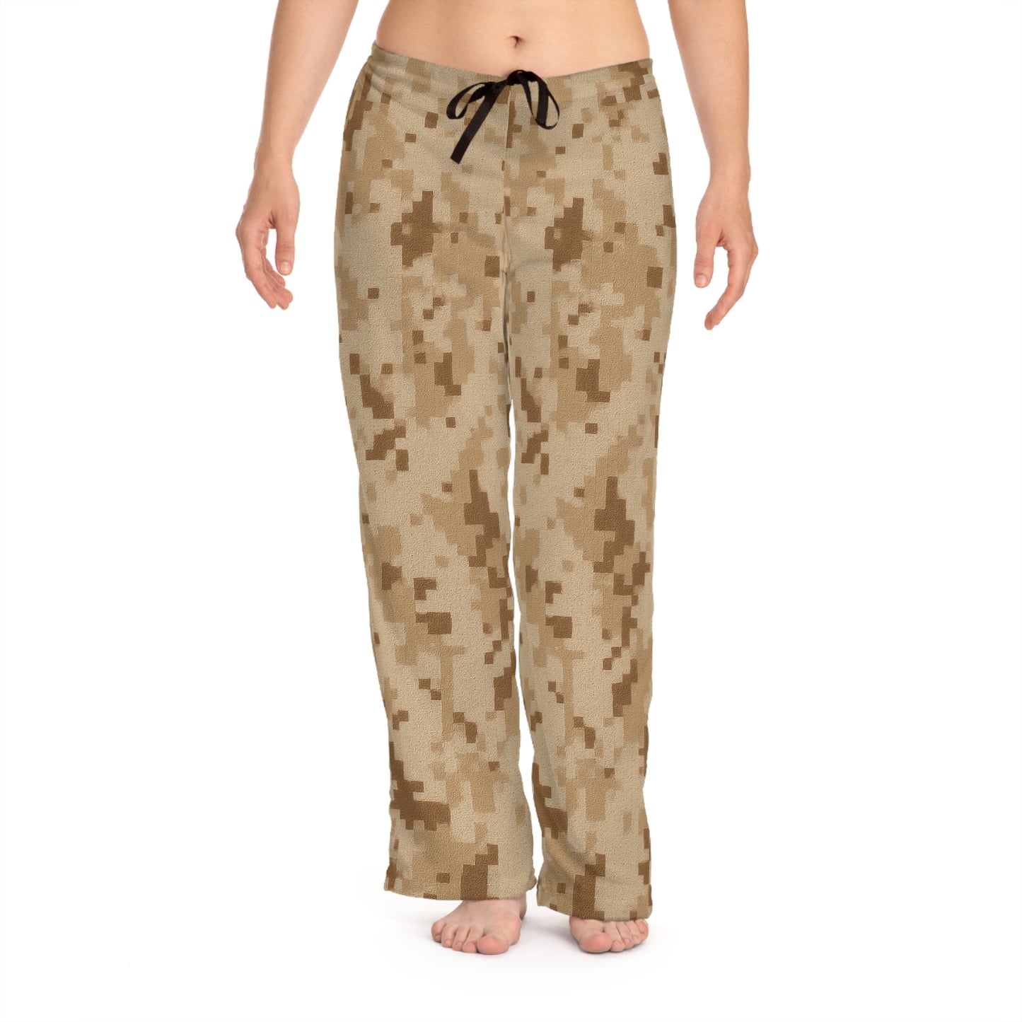 Camo Print Women's Pajama Pants, Cozy Nightwear, Relaxing Sleep Pants, Gift for Her, Lounge Pants - TRV