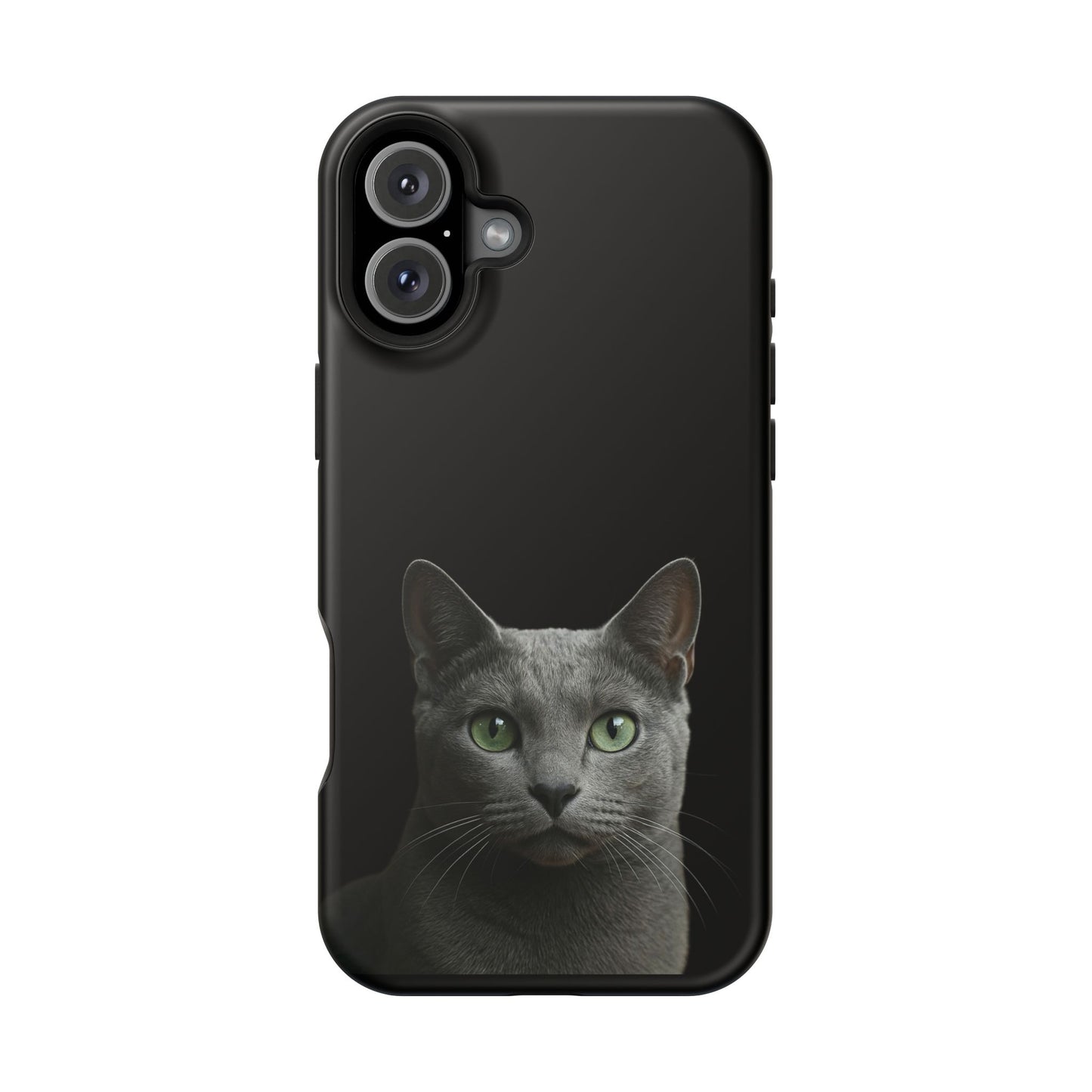 Russian Blue Cat Phone Case — Magnetic Impact-Resistant iPhone Cover