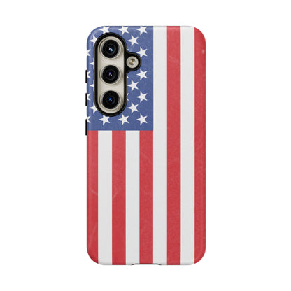 American Flag Phone Case - Patriotic Cell Cover, Tough Cases, USA Pride, Independence Day Gift, Veteran's Day, Phone Protection - TRV