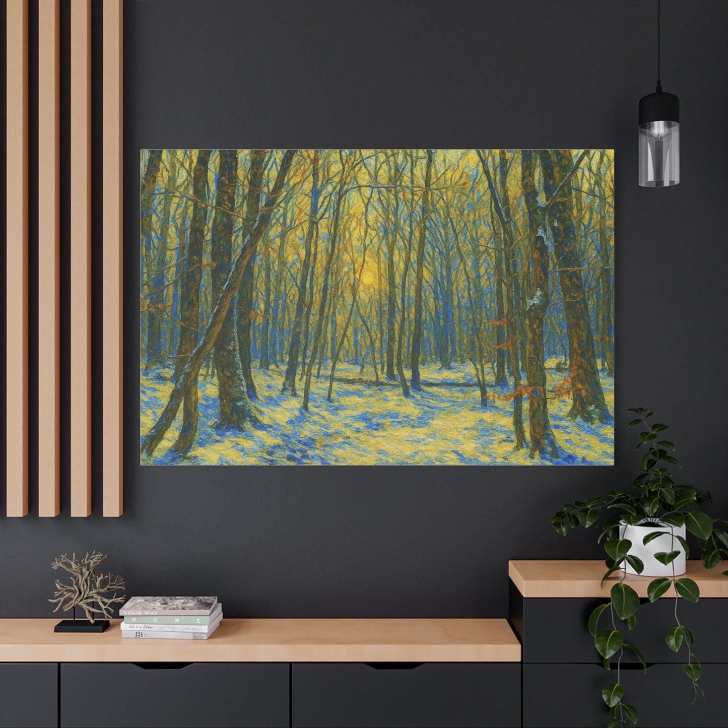 Forest Sunrise Canvas Print, Wall Art, Nature Photography, Home Decor, Gift for Nature Lovers, Landscape Artwork - TRV