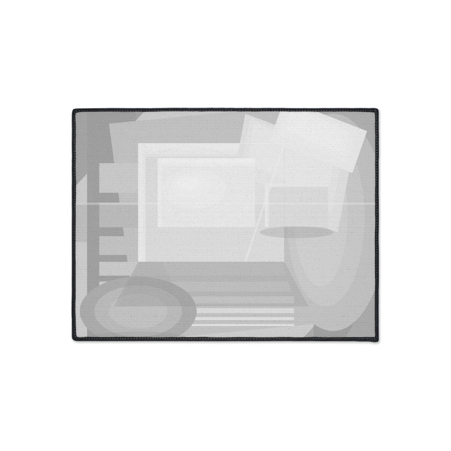 Abstract heavy duty floor mat from Printify, featuring bold, colorful geometric design, ideal for home decor and durable use.