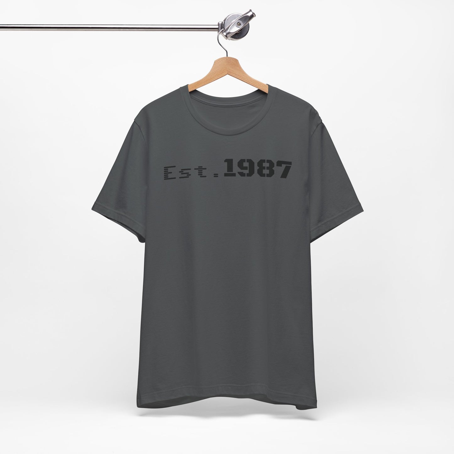 Est. 1987 Unisex Tee - Vintage Style Shirt, 80s Birth Year Gift, Casual Wear, Birthday T-Shirt, Retro Graphic Tee