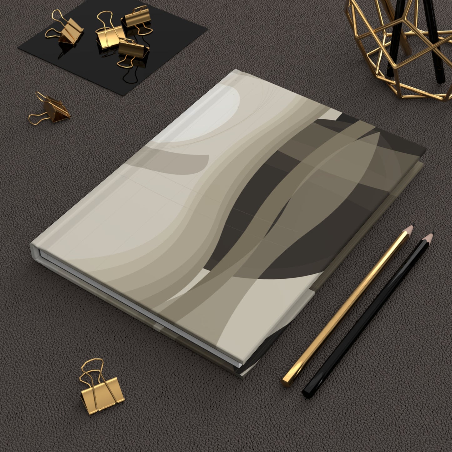 Neutral Abstract Shapes Journal | Hardcover Journal