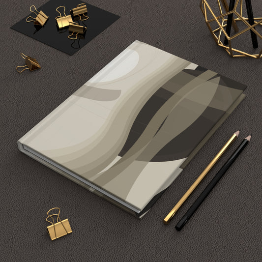 Neutral Abstract Shapes Journal | Hardcover Journal
