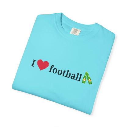 Unisex Football Love Tee - Casual Cotton T-Shirt, Gift for Sports Fans, Comfortable Daily Wear, Perfect for Game Days, Fun Summer Outfits - TRV
