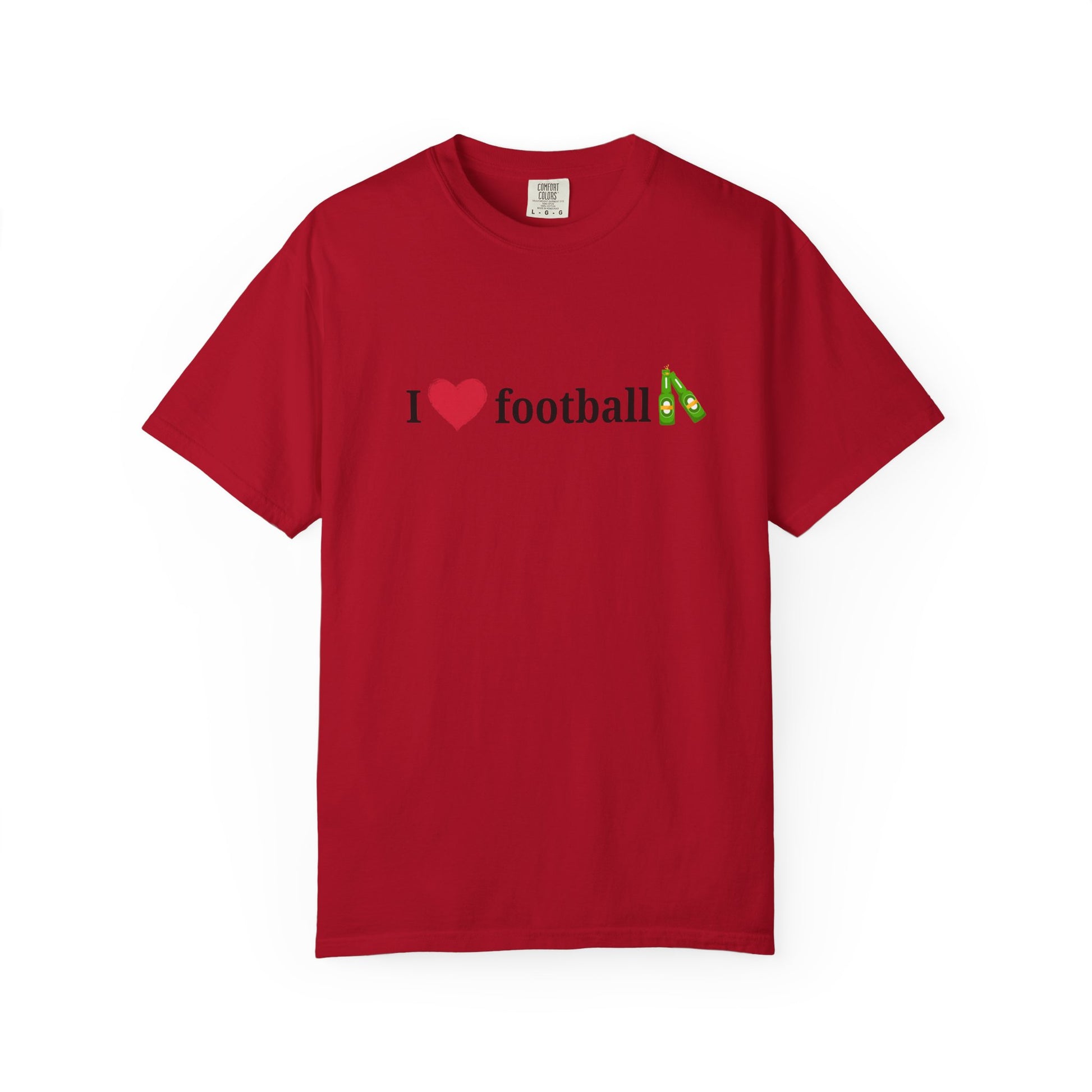 Unisex Football Love Tee - Casual Cotton T-Shirt, Gift for Sports Fans, Comfortable Daily Wear, Perfect for Game Days, Fun Summer Outfits - TRV
