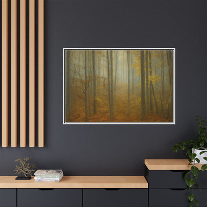 Framed Matte Canvas Art | Serenity in the Forest | Nature Wall Decor, Home Gallery, Cozy Living Room, Gift for Nature Lovers - TRV