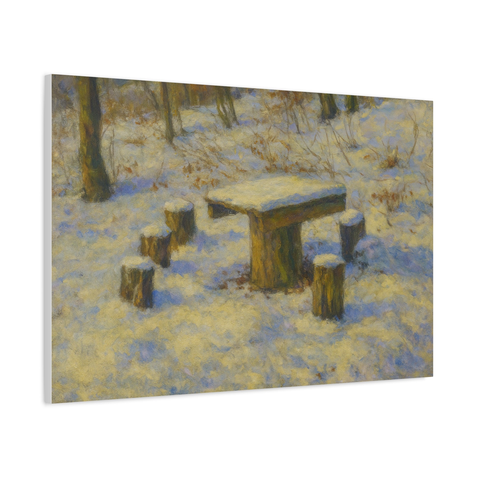 Matte Canvas Wall Art, Rustic Outdoor Scene, Nature Decor, Home Wall Décor, Cozy Cabin Vibe, Perfect for Gift Giving - TRV