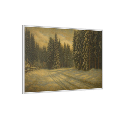 Framed Matte Canvas Wall Art - Serene Forest Landscape, Living Room Decor, Nature Print, Home Aesthetic, Gift for Nature Lovers, Wall [...] - TRV
