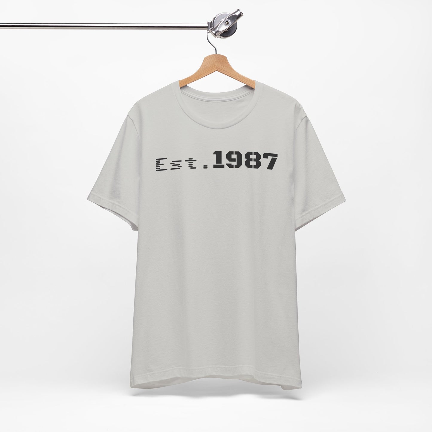 Est. 1987 Unisex Tee - Vintage Style Shirt, 80s Birth Year Gift, Casual Wear, Birthday T-Shirt, Retro Graphic Tee