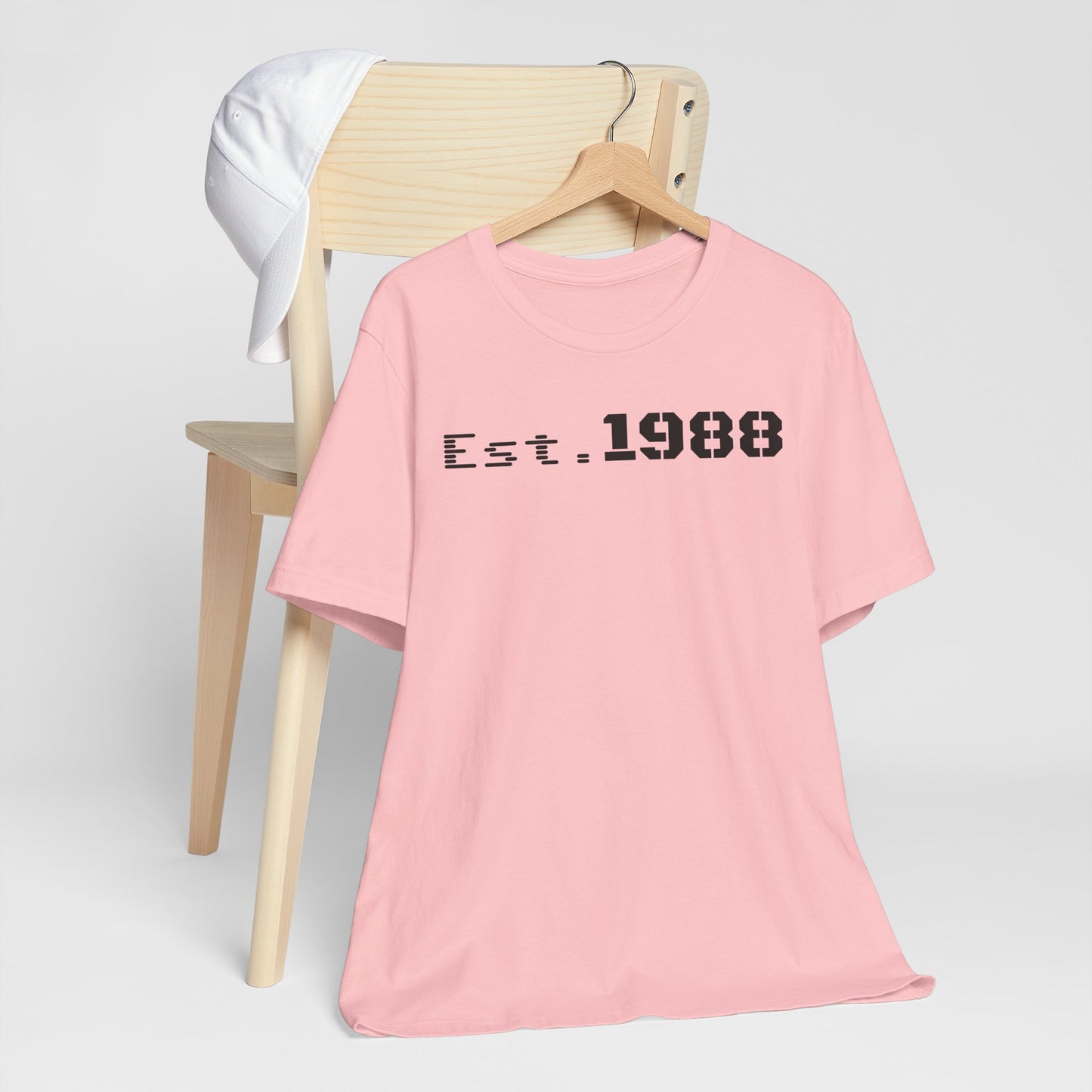 Est. 1988 Unisex Jersey Tee, Vintage Birthday Shirt, Casual Everyday Wear, Gift for Him or Her, Anniversary Celebration Tee
