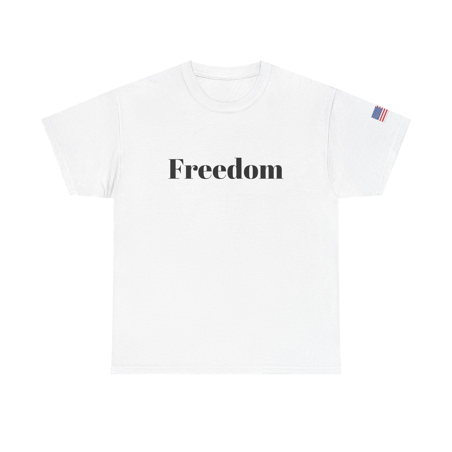 Freedom script tee | T-Shirt, American flag sleeve - TRV