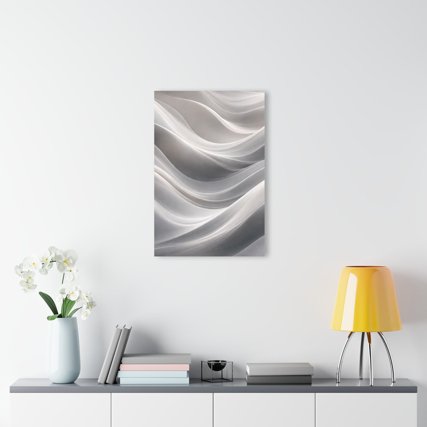 Abstract White Wave Acrylic Print | Wall Art
