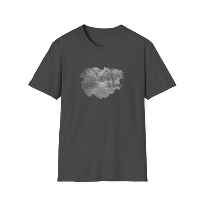 Serene Nature Landscape T-Shirt - Comfortable Unisex Tee, Outdoor Adventures, Nature Lover Gift, Casual Wear, Stylish Spring Top - TRV