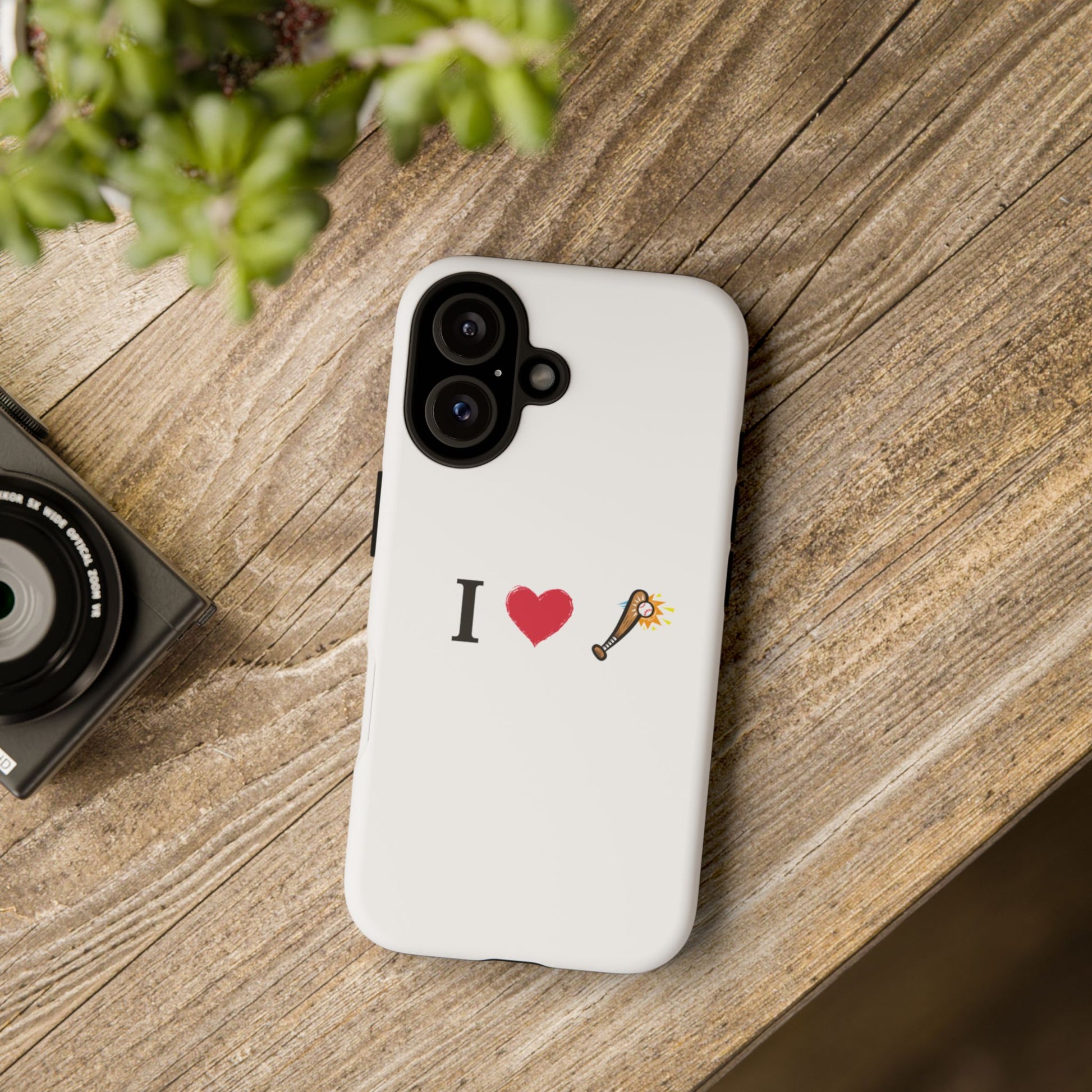 I Love Baseball Vibe Phone Case - Tough Cases for Sports Lovers, Gifts for Athletes, Fun Accessories, iPhone and Android Compatible - TRV