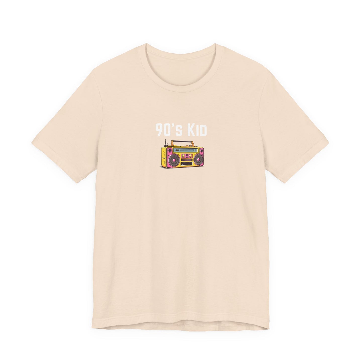 Retro Boombox Tee — 90s Kid Graphic T-Shirt