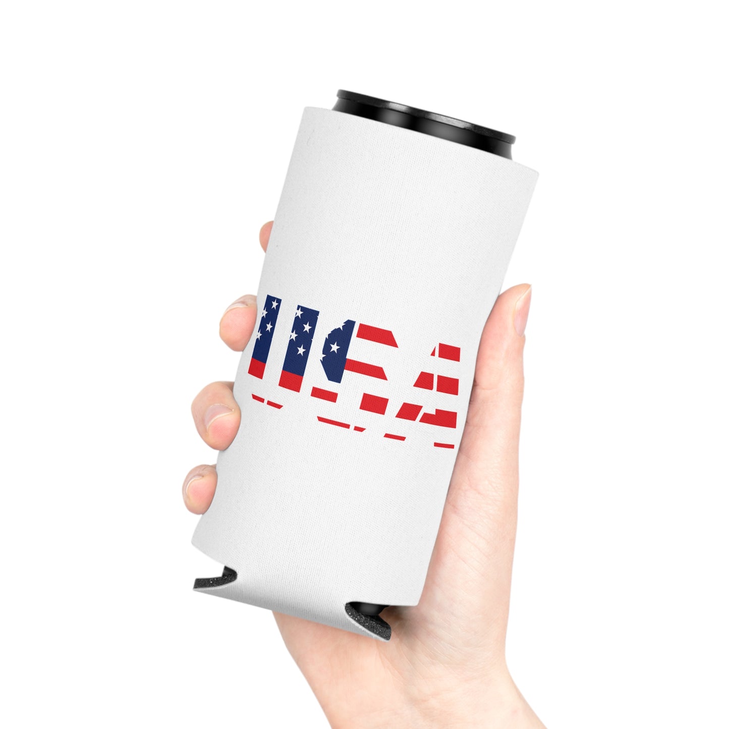 USA Flag Can Cooler – Patriotic Beer Koozie for 4th of July & Memorial Day